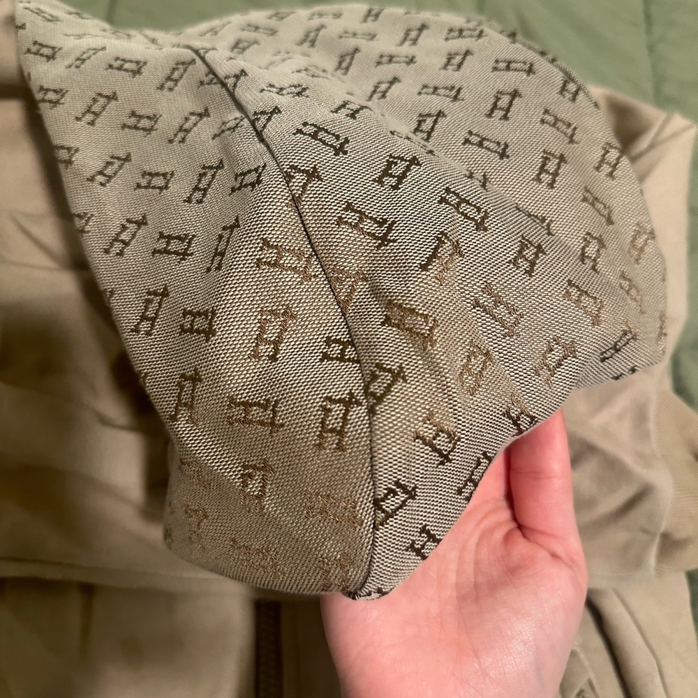 Beige Monogrammed hoodie